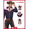 image:imageSmiffys Mens Western Rodeo Cowboy Costume Shirt Chaps and Hat