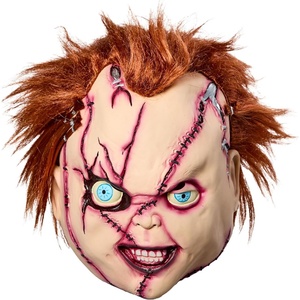 image:imageRubies Bride of Chucky Chucky Overhead Latex Mask for Adults Mens One Size