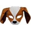 image:imageForum Novelties Plush Dog Mask BrownWhite One Size
