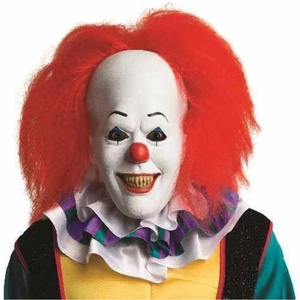 image:imageIT TV Series Pennywise Overhead Latex Mask with Hair for Adults by Rubies Mens No Size