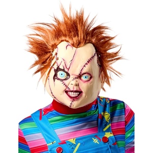 image:imageRubies Bride of Chucky Chucky 34 Vinyl Mask with Hair for Adults Mens No Size