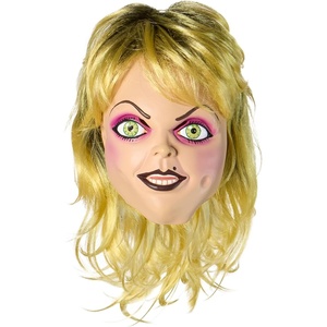 image:imageRubies Bride of Chucky Tiffany Overhead Latex Mask with Hair for Adults Womens One Size