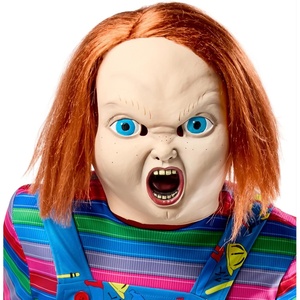 image:imageRubies Childs Play Chucky Overhead Latex Mask with Hair for Adults Mens No Size