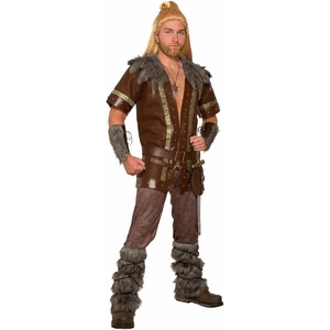 image:imageRubies Viking Pair Of Faux Fur Leg Guards for Adults Mens No Size