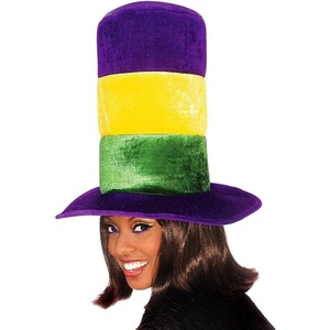 image:imageRubies Mardi Gras TriColor Top Hat