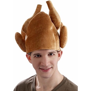 image:imageForum Novelties Adult Roasted Turkey Hat with Moving Legs