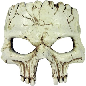 image:imageRubies Cracked Foam Skull Half Mask for Adults Unisex No Size