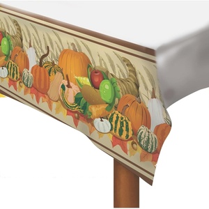 image:imageRubies Harvest Gathering Printed Plastic Table Cover 108 x 54